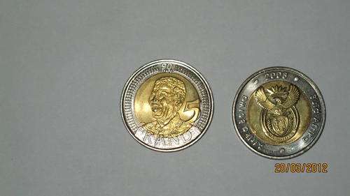 Circulated 2008 R5 Mandela coin