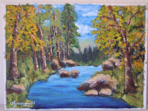 Water of Life by Andre Groeneveld 40 x 30 cm Oil on canvas board