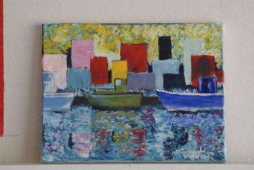 Abstract Colourful Harbour