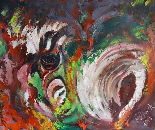 Abstract Zebra by Rina Jonker