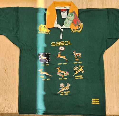 Springbok rugby jersey 1906-2006