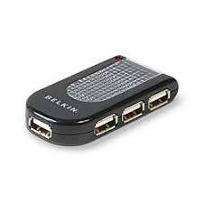 BELKIN USB 2.0 LIGHTED TRAVEL HUB