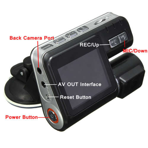 HD Dual Lens Car Camera H.264 Dash DVR Video Recorder Cam G-sensor