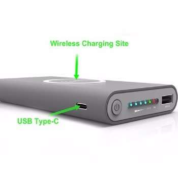 WIRELESS Qi CHARGER +10000 mAh POWERBANK