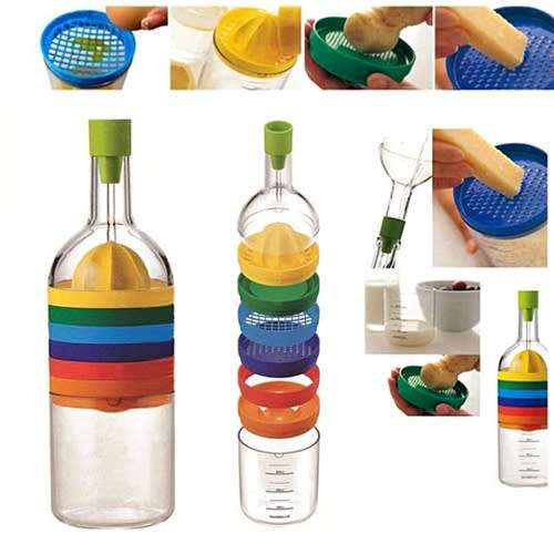 8 IN 1 KITCHEN TOOL SET IN A BOTTLE SHAPE CONVENIENT SPACE SAVER