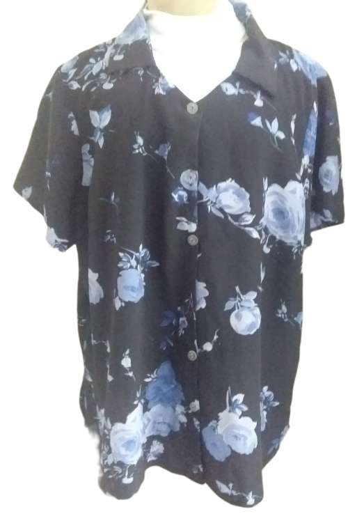 Black and Blue Blouse size 50