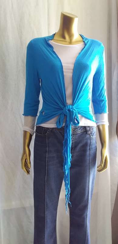 Blue Cardigan/Wrap size Small, medium or large