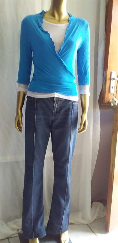 Blue Cardigan/Wrap size Small, medium or large