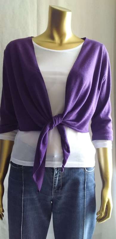 Ladies Purple Cardigan Size Small, medium, large