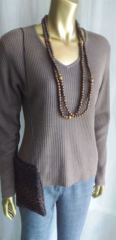 Ladies Brown Jersey Small
