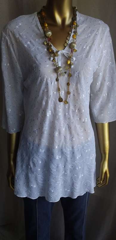 White Ladies Shirt Medium