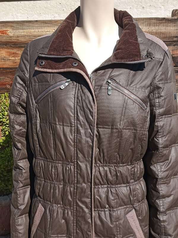 Brown Ladies Puffer Jacket from Cecil GmbH Germany size 10/12