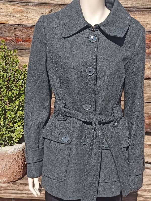 Grey half coat  from H+M size 10