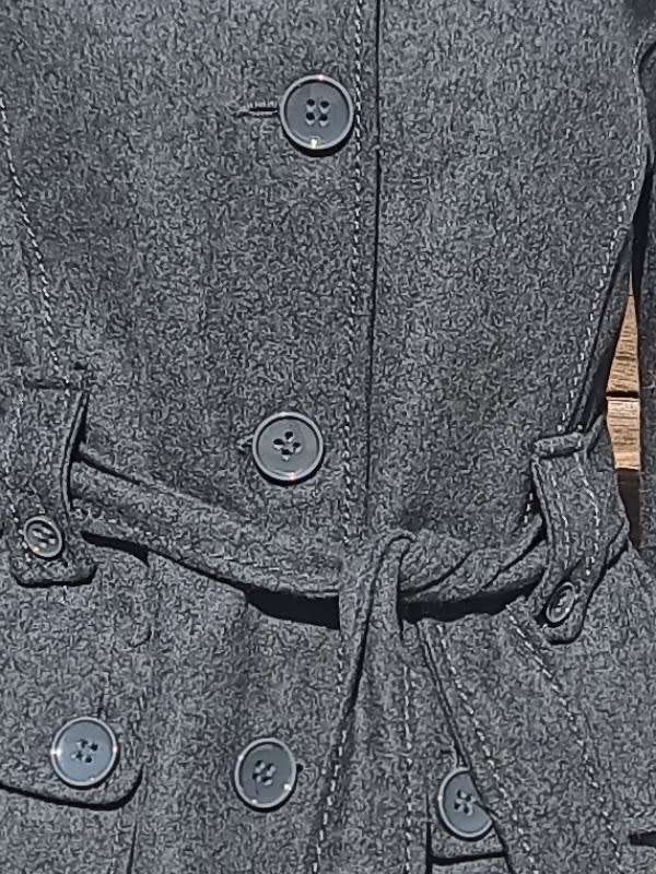 Grey half coat  from H+M size 10