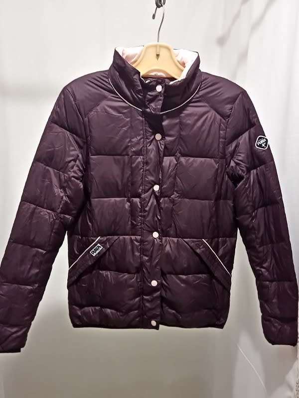 Purple and Pink Puffa Jacket Medium