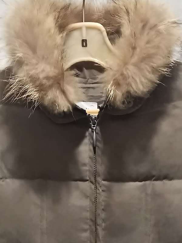 Khaki Puffer from Andrea Mare size 14