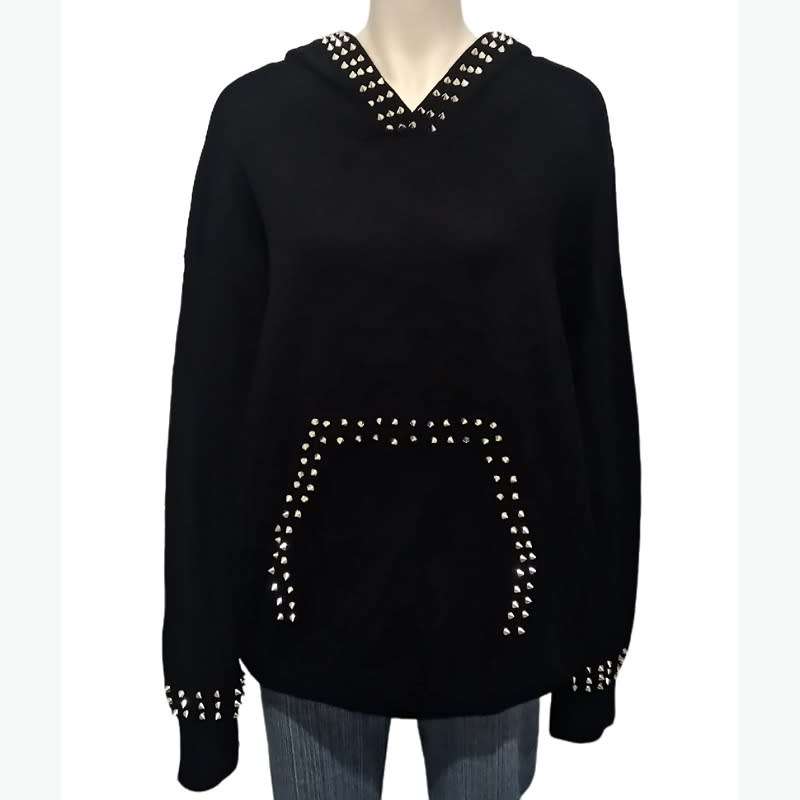 Zara Women's Pullover Hoodie with Studs Size XL