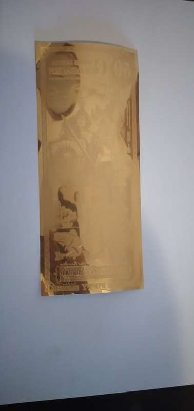 South Dakota 50 Goldback Note 1/20 oz 24k