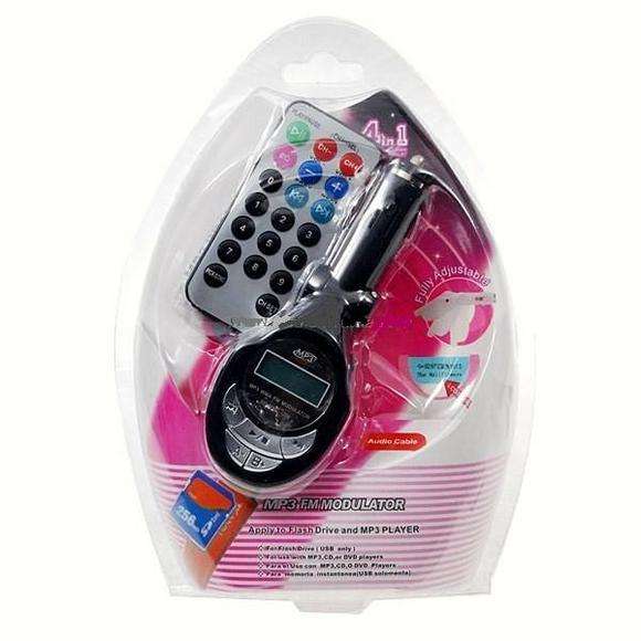 Car FM Transmitter MP3  Player with USB & Memory Card Slot