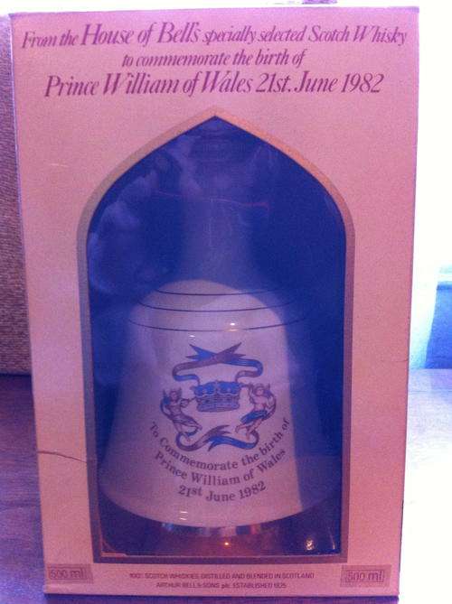 Bells Whisky Decanter Birth of Prince William 1982