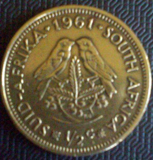 1961 3.393Grams Gold Half Cent Coin