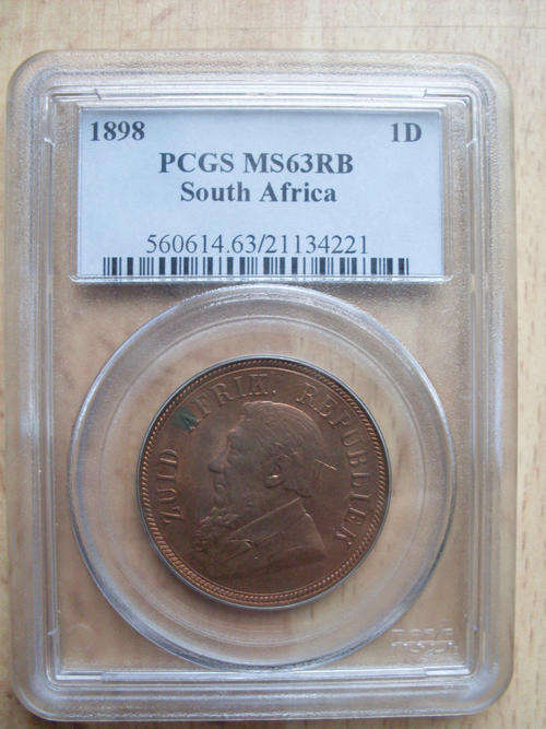 1898 ZAR Penny MS63