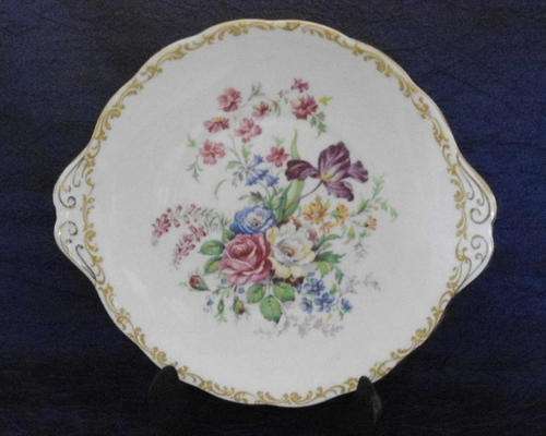 ROYAL ALBERT "NOSEGAY" BISCUIT PLATE, nice old one