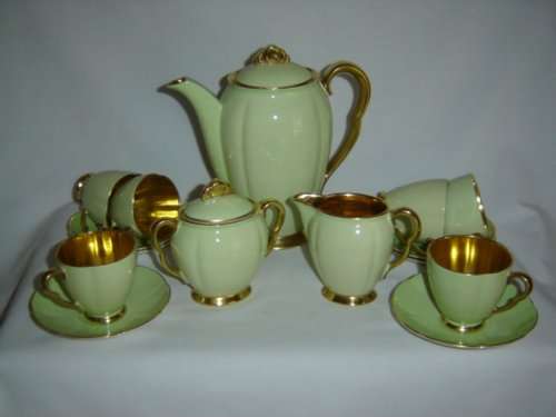 CARLTON WARE 1930's COMPLETE COFFEE SET
