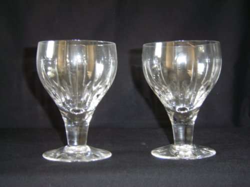 PAIR OF STUART CRYSTAL GOBLETS