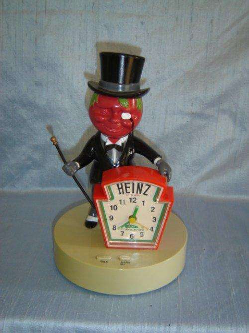 H.J. HEINZ SPEAKING CLOCK WITH ALARM