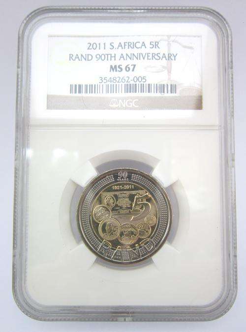 ***NGC MS67***2011 SARB R5***Excellent grade***4x Available***