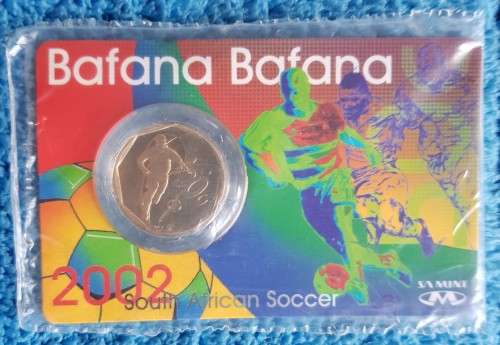 Bafana Bafana - 2002, 50c celebrating the 10th Anniversary of the national soccer team