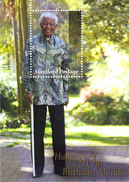 'Happy 90th Birth Madiba' Stamp**Great collector's item*SEALED PACK OF 100- per stamp