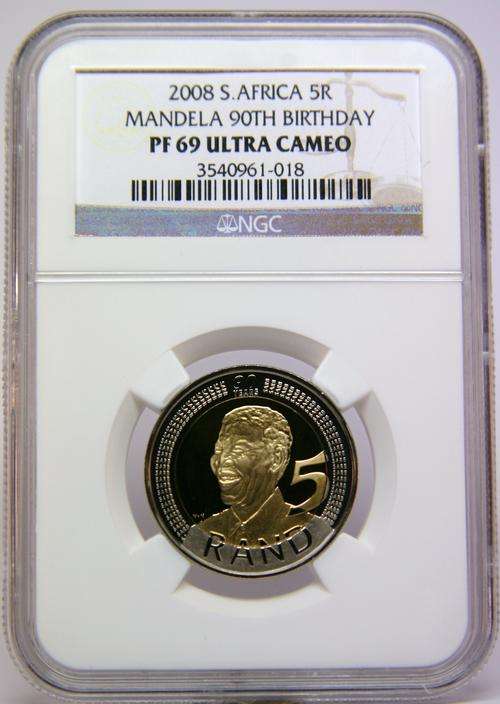 DECEMBER SPECIAL!!^^^^^^NGC - PF69 ULTRA CAMEO^^^Mandela 2008 - Proof R5^^^^^^^
