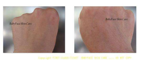 application on hands