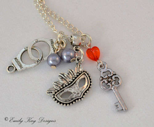 Fifty '50' Shades of Grey Trilogy Inspired Necklace / Pendant Gift