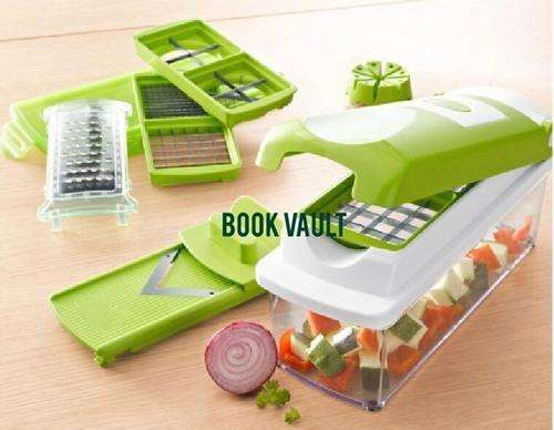 Easy Vegetable Fruit Nicer Dicer Slicer Salad Cutter Container Chopper Peeler!