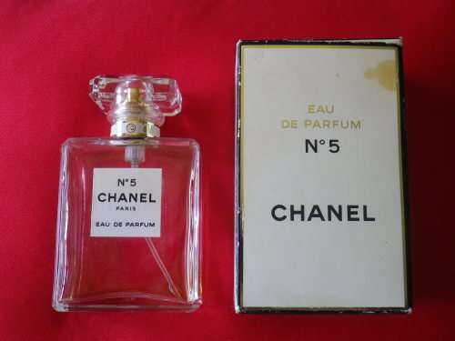 " CHANEL NO 5" EAU DE PARFUM BOTTLE  (EMPTY) 50 ml + ORIGINAL BOX