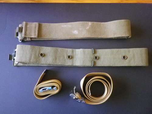 SADF - BORDER WAR PERIOD - 2 CANVAS BELTS + 2 STEP OUT BELTS