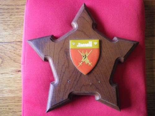 SA ARMY- SWA COMMAND PLAQUE - SCROLL MISSING - BORDER WAR PERIOD