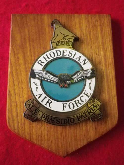 RHODESIA AIR FORCE PLAQUE - UDI PERIOD