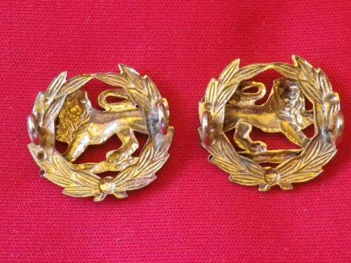 RHODESIAN ARMY - FACING PAIR GILT MAJORS RANK BADGES   - UDI PERIOD -