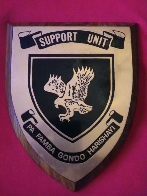 3889 RHODESIA - BSAP SUPPORT UNIT PLAQUE - UDI PERIOD