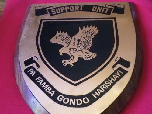3889 RHODESIA - BSAP SUPPORT UNIT PLAQUE - UDI PERIOD
