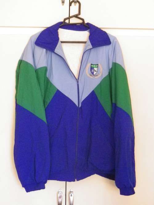SANDF:- SIGNALS CORPS. TRACKSUIT TOP -  SIZE APPROX. LARGE - ZIP WORKING  (Z3128)
