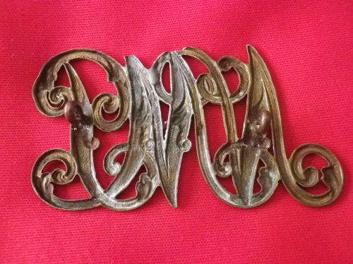 SA - NATAL MOUNTED POLICE BRASS HELMET BADGE - WORN PRIOR TO 1894 - NOTE DAMAGE - OWEN 1888    (4422