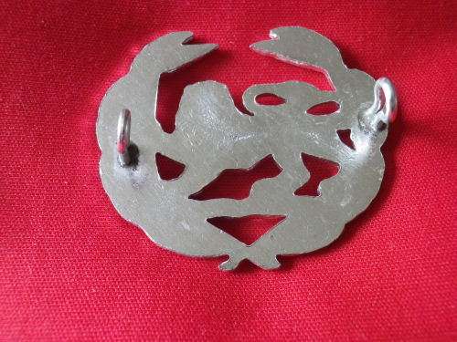 RHODESIAN ARMY - WO2 SILVER ANODISED WRIST BADGE AS USED BY SOME REGTS. UDI PERIOD -   (4746)