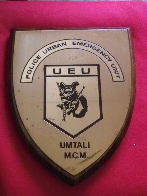 BSAP - POLICE URBAN EMERGENCY UNIT, UMTALI - PLAQUE  - UDI PERIOD -  (4858)
