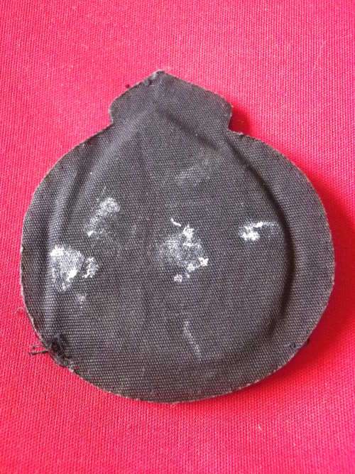 RHODESIA - BSAP OFFICERS BULLION WIRE PADDED CAP BADGE  - UDI PERIOD  (4902)