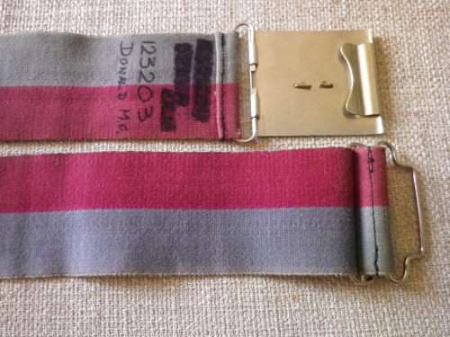 RHODESIA - GREY'S SCOUTS STABLE BELT - RARE - INSCRIBED - MAX LENGTH 97 CM/ 38.25"  (4995)